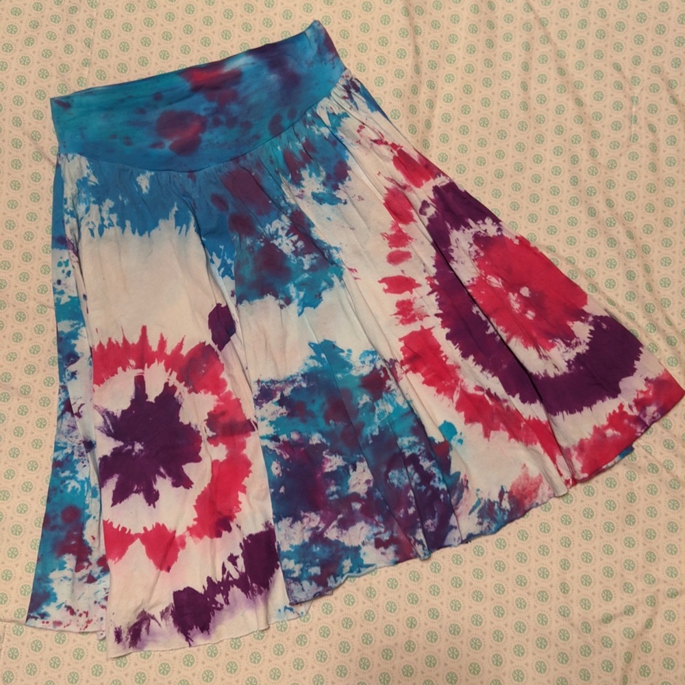 American Apparel Custom Tie Dye Skirt
